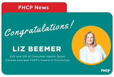 Elizabeth (Liz) Beemer has been awarded FHCP’s 2024 Award of Distinction.