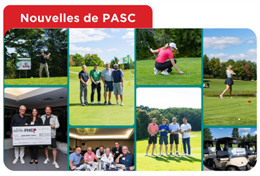 Le tournoi de golf bénéfice annuel de PASC amasse plus de 18 000 $ pour Banques alimentaires Canada!