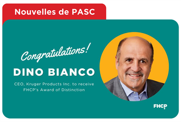 Dino Bianco, lauréat du Prix de distinction 2023 de PASC